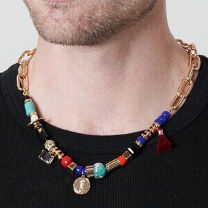 Classic Bohemian Gold Chain Choker for men and women